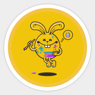 YELLOW RABBIT Sticker